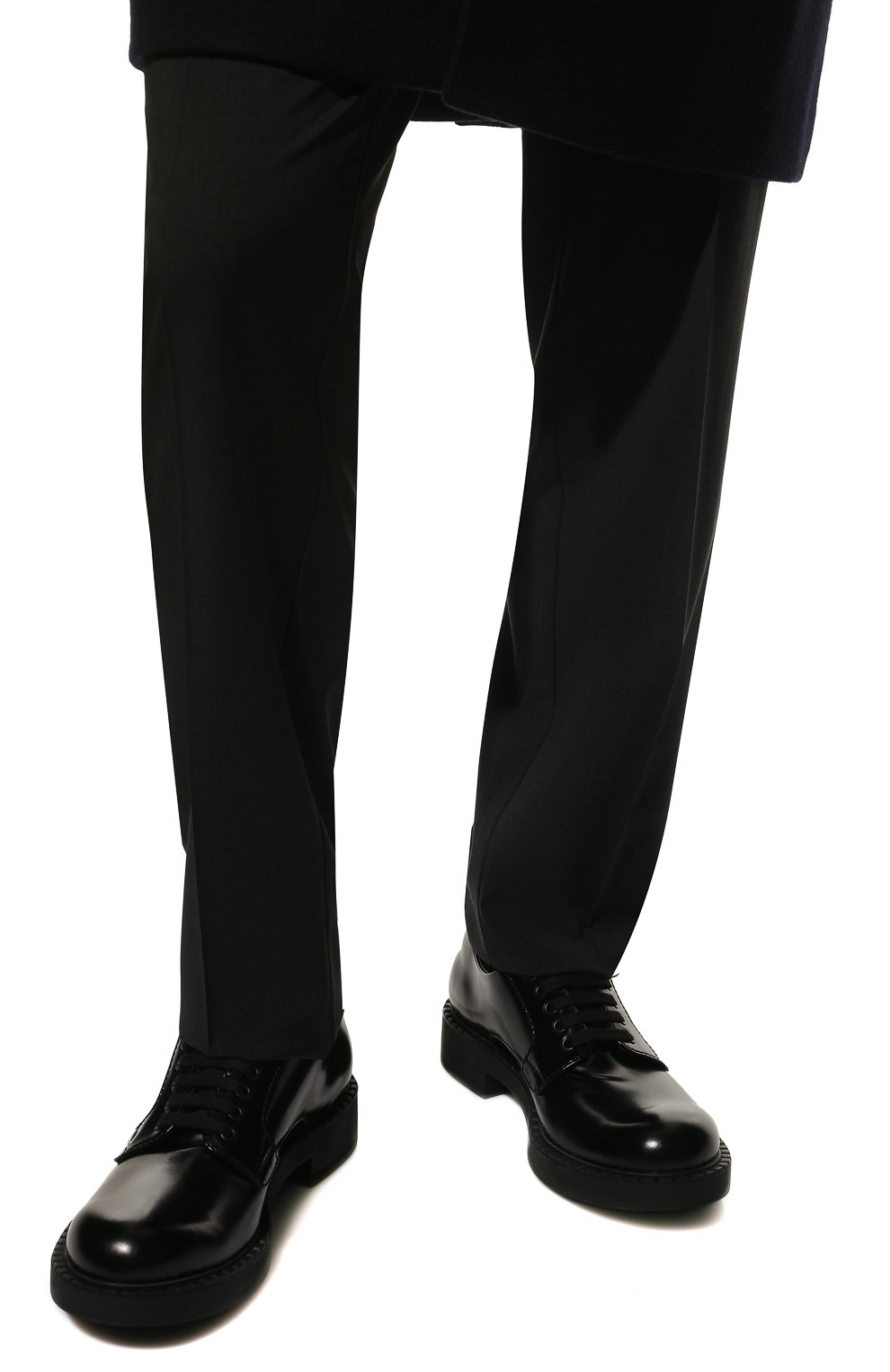 Кожаные дерби PRADA, арт. 2EE345-055-F0002, фото 3