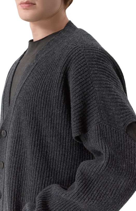 Кардиган из кашемира и шерсти Isabel Benenato UK41S26 Серый  UK41S26 Фото 5