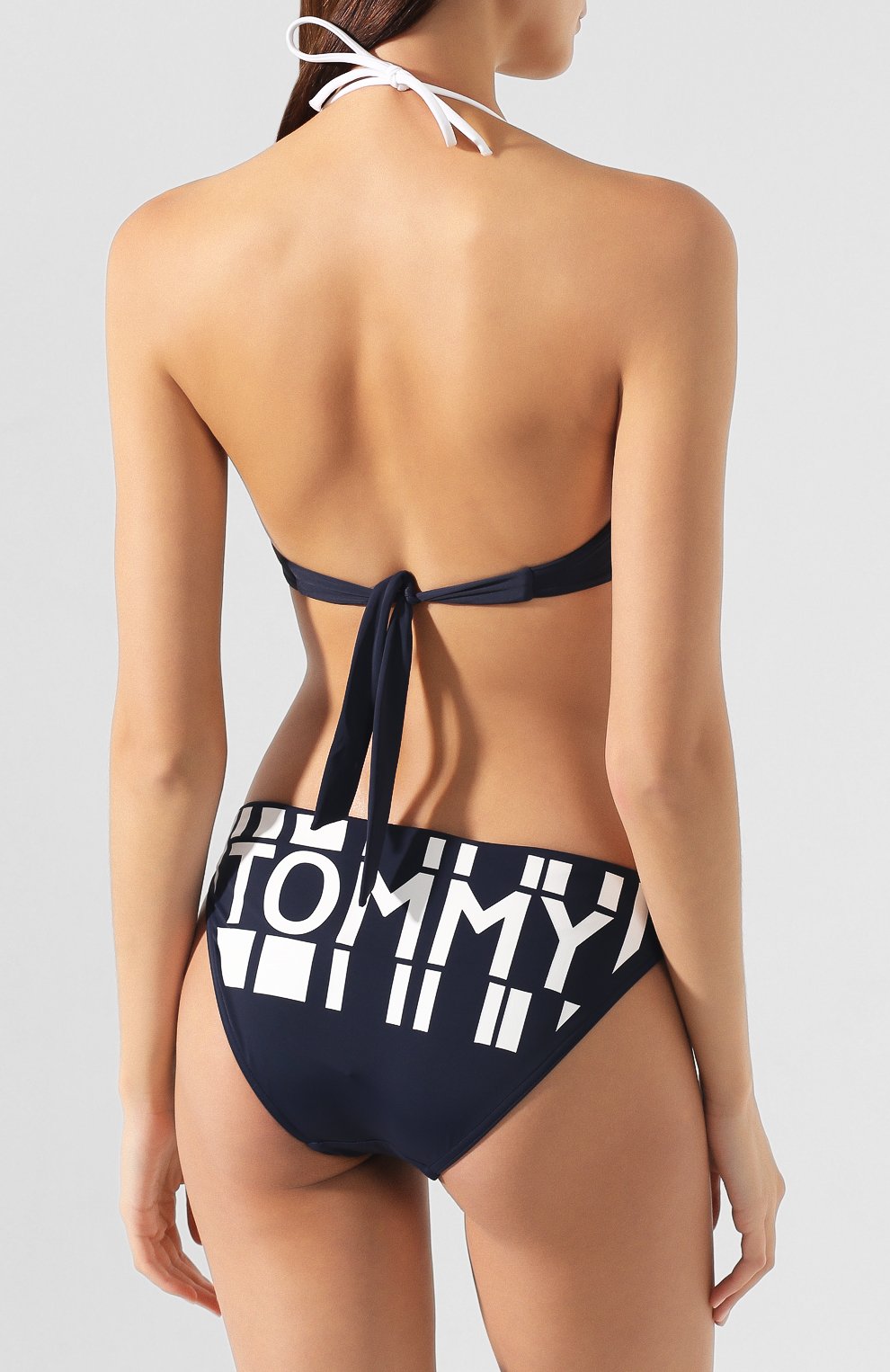 Плавки-бикини TOMMY HILFIGER синего цвета по цене 4490 руб., арт. UW0UW01786, фото 3 Плавки-бикини TOMMY HILFIGER, арт. UW0UW01786, фото 3