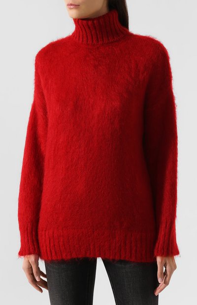 Свитер N21 красного цвета по цене 57250 руб., арт. 19I N2M0/A047/7086, фото 3 Свитер N21, арт. 19I N2M0/A047/7086, фото 3