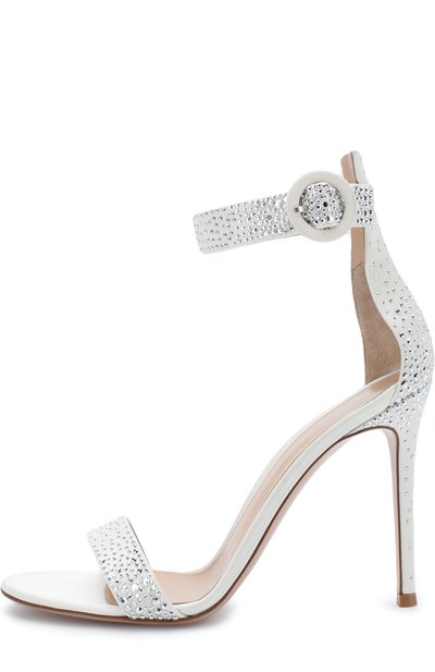 Атласные босоножки iridium со стразами на шпильке GIANVITO ROSSI, арт. G60047.15RIC.RAS0FFW, фото 3