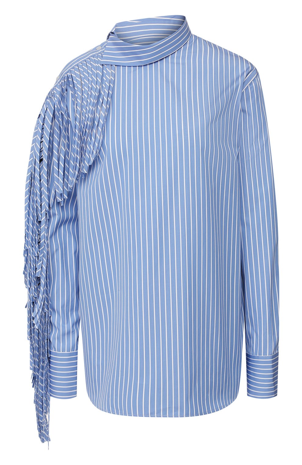 Хлопковая рубашка MSGM синего цвета по цене 52250 руб., арт. 2842MDM105 207310, фото 1 Хлопковая рубашка MSGM, арт. 2842MDM105 207310, фото 1