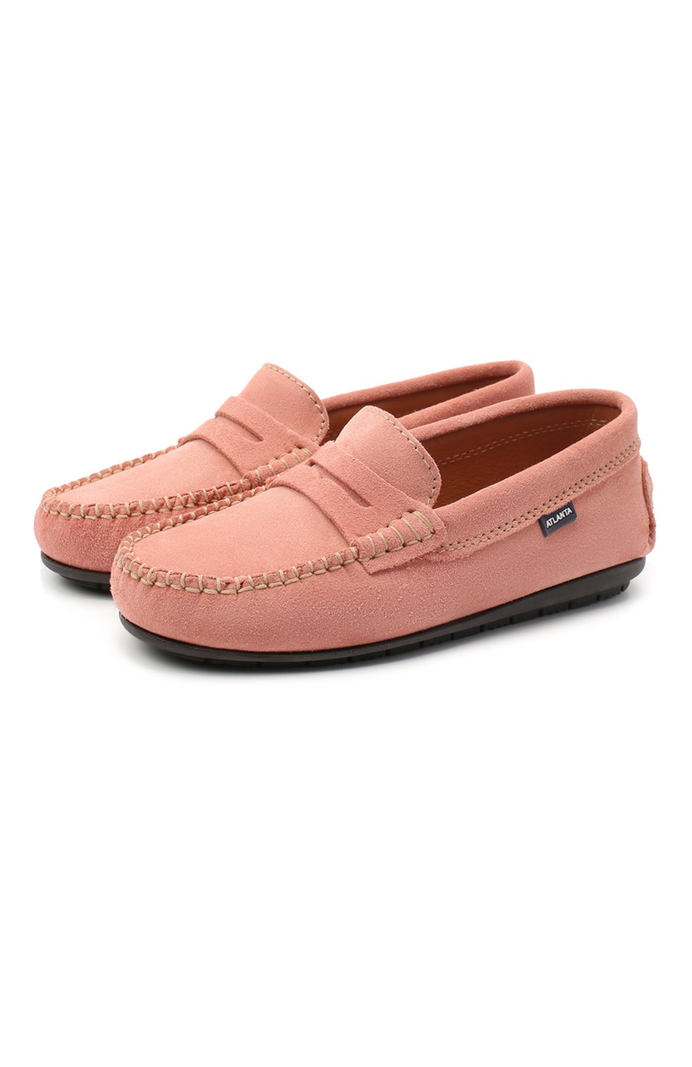 Замшевые мокасины ATLANTA MOCASSIN розового цвета по цене 7755 руб., арт. 9AT1AC032GCSBJ/28-34, фото 1 Замшевые мокасины ATLANTA MOCASSIN, арт. 9AT1AC032GCSBJ/28-34, фото 1