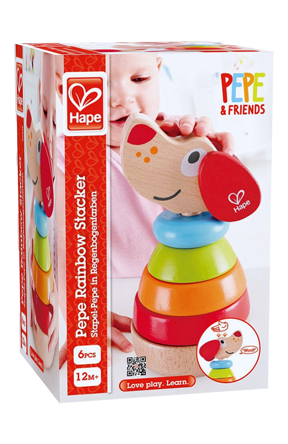 Игрушка звуковая пирамидка собака HAPE, арт. E0448_HP, фото 2