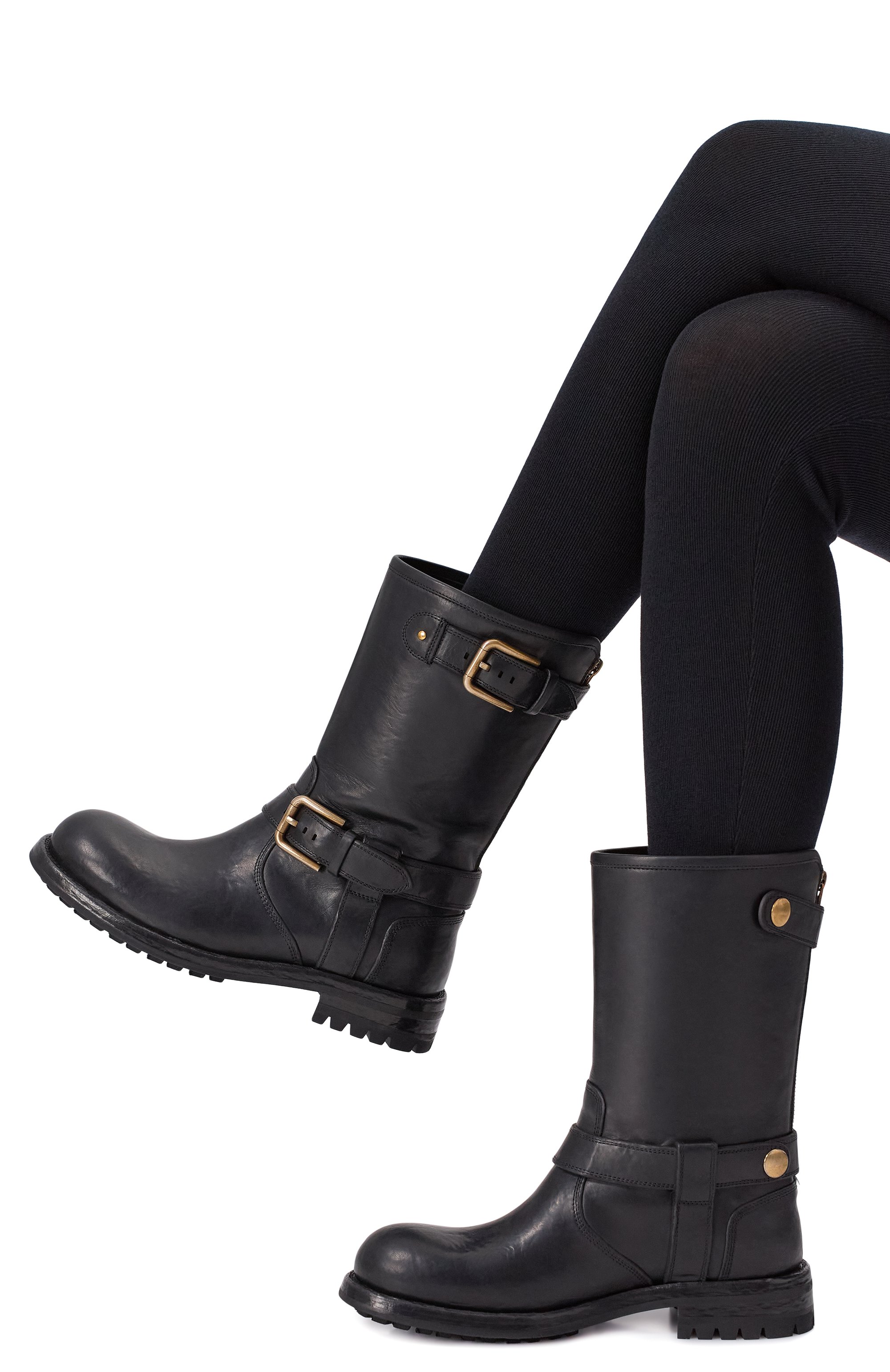 Кожаные ботинки bernini DOLCE & GABBANA, арт. CT1081/AW352, фото 2