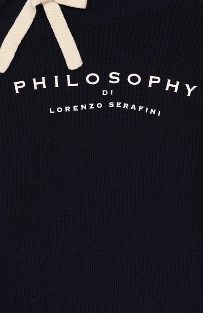Свитер из шерсти и  хлопка PHILOSOPHY DI LORENZO SERAFINI KIDS, арт. I9F603/6066/12-14, фото 3