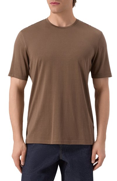 Футболка из шелка и хлопка 12 STOREEZ, арт. 132172, фото 3