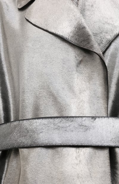 Меховое пальто с поясом GIORGIO ARMANI серебряного цвета по цене 1785000 руб., арт. 1AL04P/1AP12, фото 5 Меховое пальто с поясом GIORGIO ARMANI, арт. 1AL04P/1AP12, фото 5