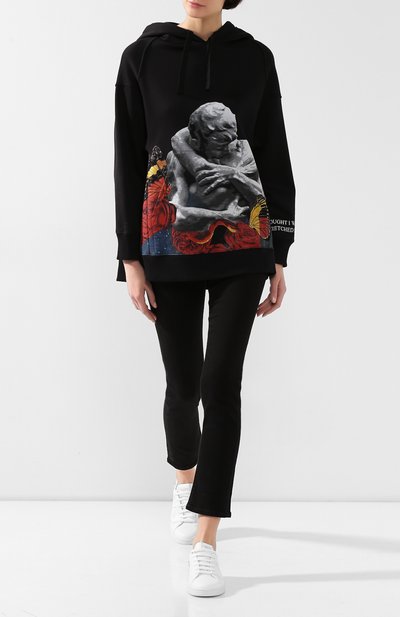 Хлопковое худи VALENTINO, арт. SB0MF03Q4WH, фото 2