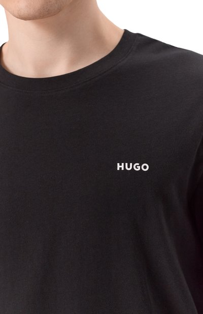 Хлопковый лонгслив HUGO, арт. 50466159, фото 5