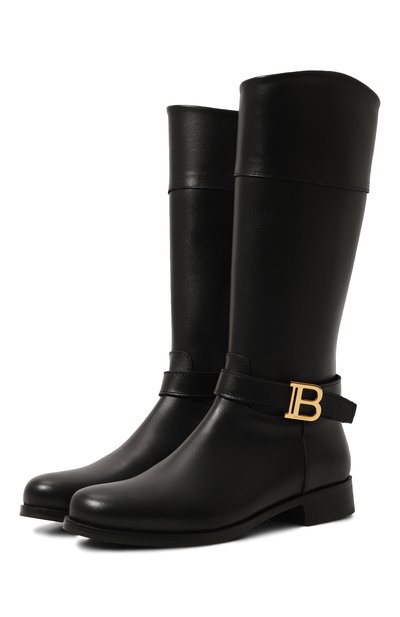 Кожаные сапоги BALMAIN, арт. BT0A16
