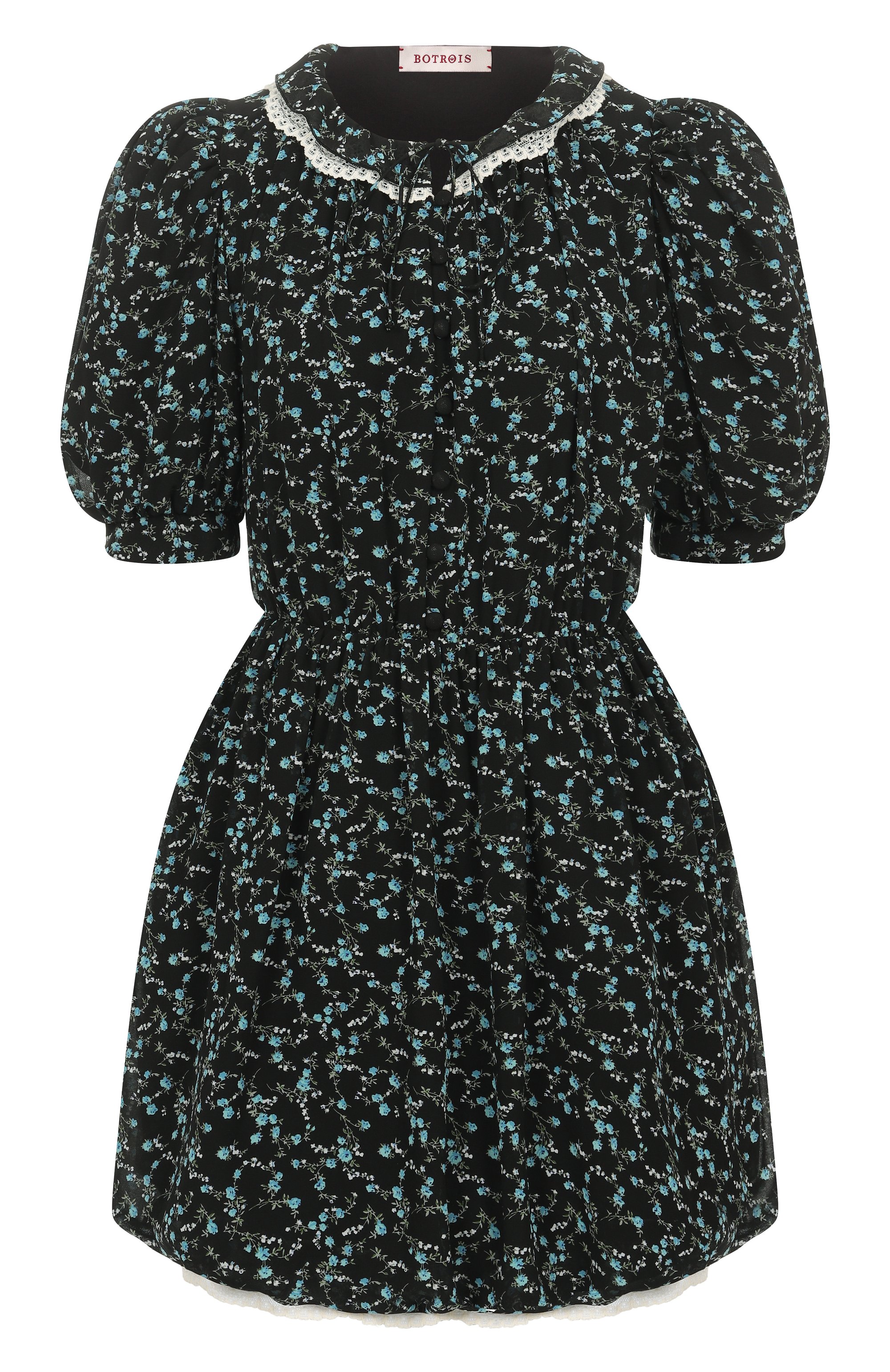 Платье из вискозы BOTROIS черного цвета по цене 29900 руб., арт. SKU6876133, фото 1 Платье из вискозы BOTROIS, арт. SKU6876133, фото 1