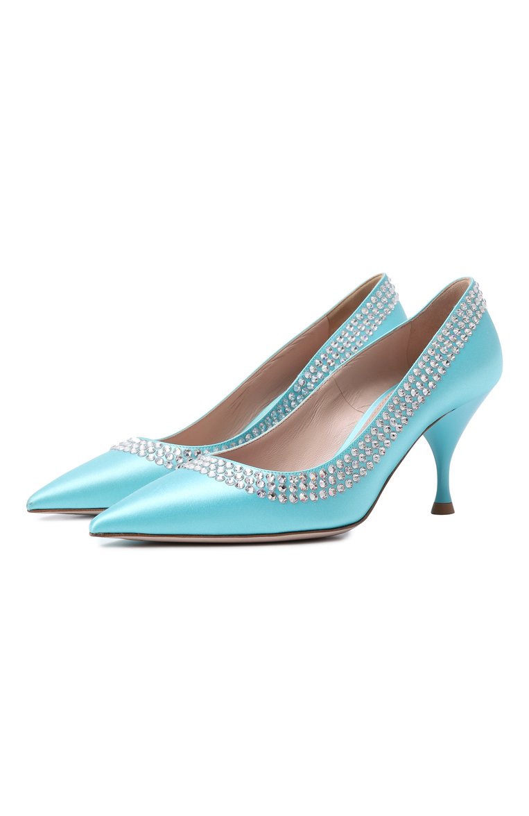 Текстильные туфли MIU MIU, арт. 5I796C-ZIZ-F064W-M075, фото 1