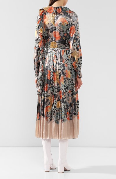 Шелковое платье VALENTINO разноцветного цвета по цене 599500 руб., арт. SB3VAND54P7, фото 4 Шелковое платье VALENTINO, арт. SB3VAND54P7, фото 4