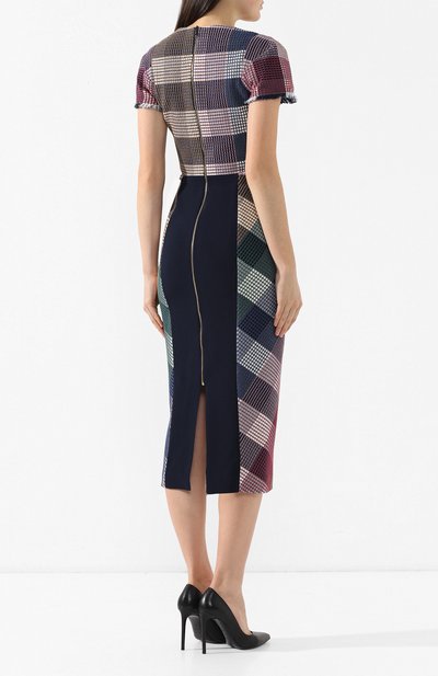 Хлопковое платье ROLAND MOURET разноцветного цвета по цене 150500 руб., арт. PS19/S0506/F0249, фото 4 Хлопковое платье ROLAND MOURET, арт. PS19/S0506/F0249, фото 4