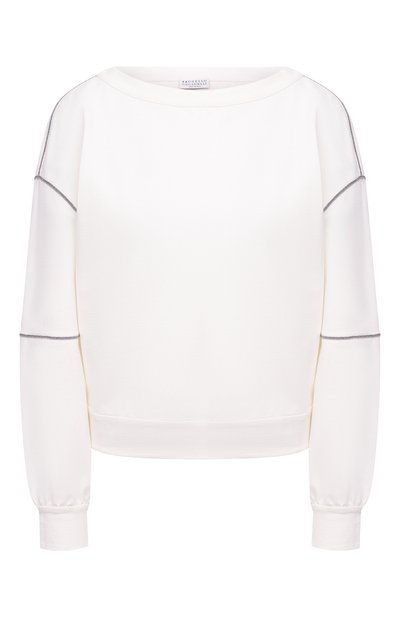 Женский хлопковый свитшот BRUNELLO CUCINELLI, арт. MH827SC400