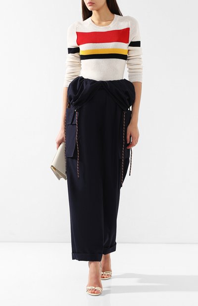 Брюки из смеси хлопка и шерсти DRIES VAN NOTEN, арт. 191-10922-7286, фото 2