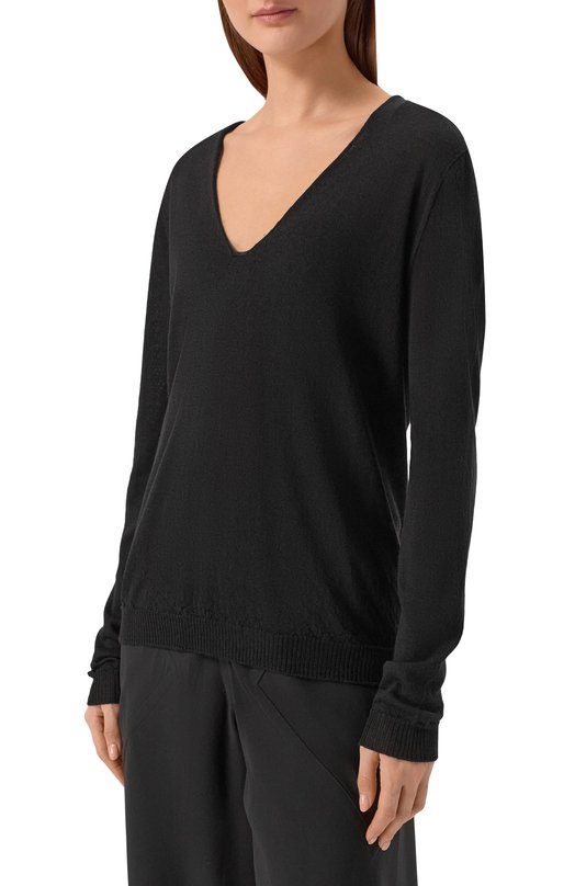 Шерстяной пуловер Rick Owens RP01F6623/M Чёрный  RP01F6623/M Фото 3