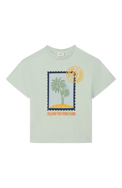 Хлопковая футболка FENDI, арт. JMI513/7AJ