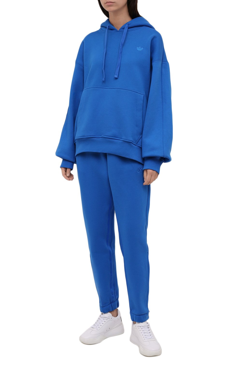 Хлопковые джоггеры ADIDAS ORIGINALS голубого цвета по цене 11900 руб., арт. H22817, фото 2 Хлопковые джоггеры ADIDAS ORIGINALS, арт. H22817, фото 2