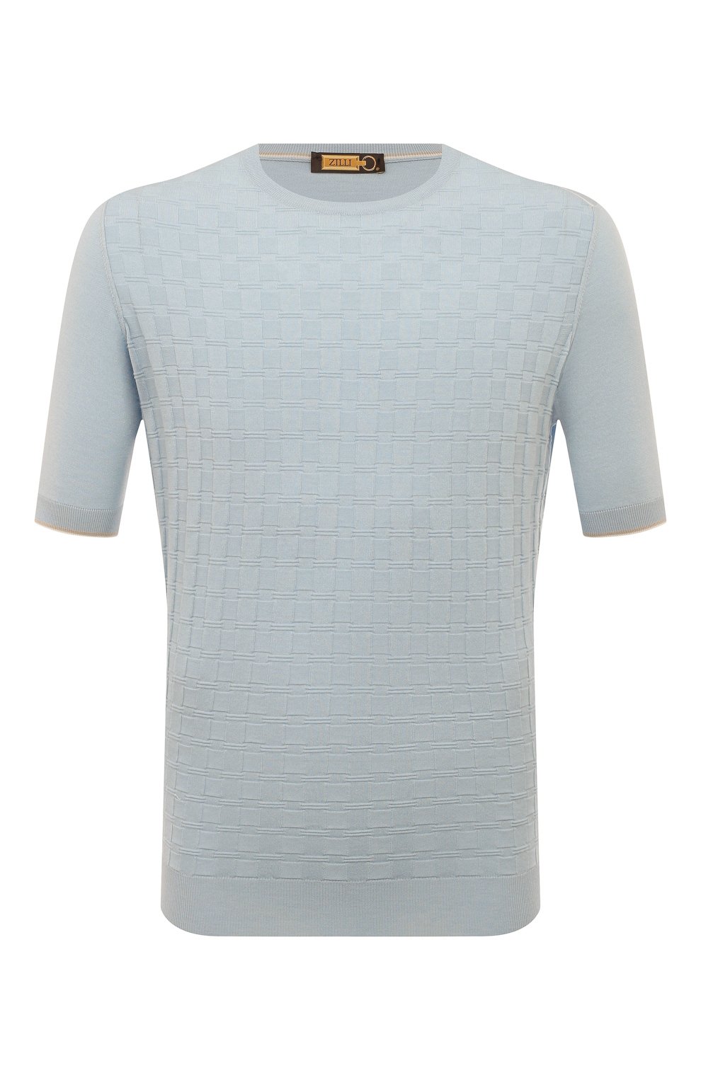 Джемпер из хлопка и шелка ZILLI, арт. MBX-RN140-LICH1/MC01, фото 1