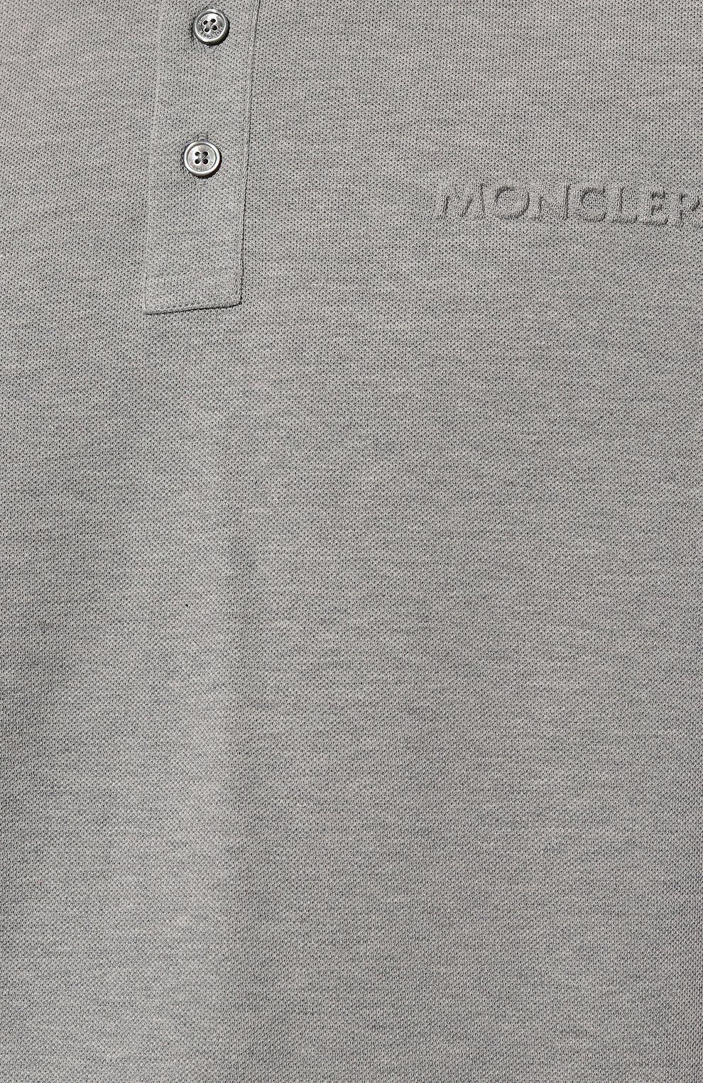 Хлопковое поло MONCLER, арт. 8A000-06-84556, фото 5