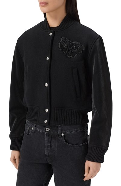 Шерстяной бомбер OFF-WHITE, арт. 2FG00403T, фото 3