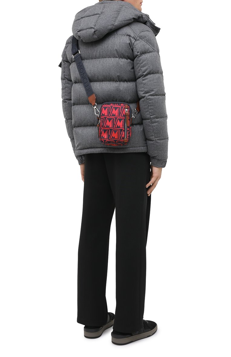 Мужская текстильная сумка detour MONCLER красного цвета, арт. F2-09A-5L700-00-02SL2 | Фото 2 (Материал: Текстиль; Ремень/цепочка: На ремешке; Размер: mini)