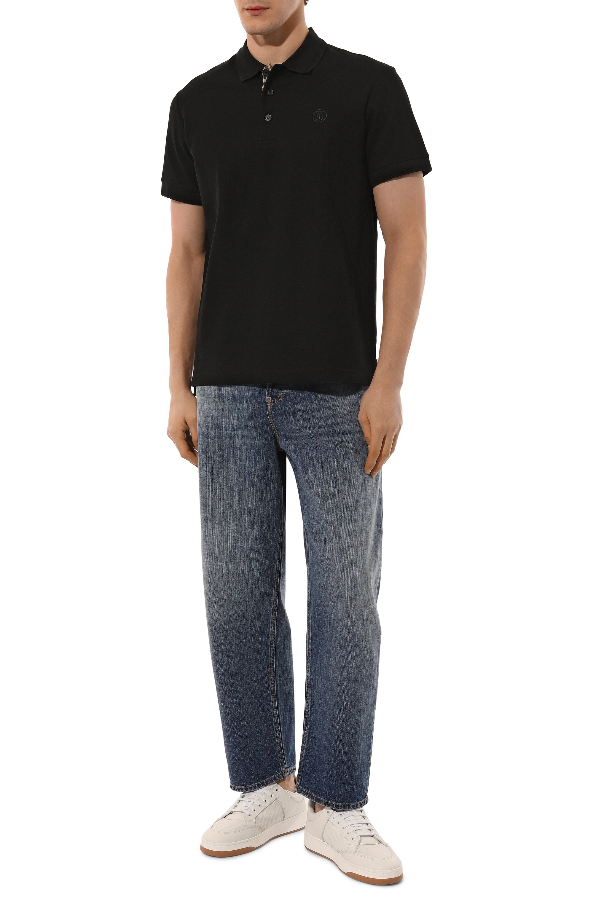 Хлопковое поло BURBERRY, арт. 8055228, фото 2