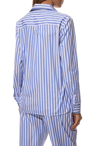 Хлопковая пижама WEEKEND MAX MARA голубого цвета по цене 47330 руб., арт. GERALD 31110126-SASIA 31310126, фото 4 Хлопковая пижама WEEKEND MAX MARA, арт. GERALD 31110126-SASIA 31310126, фото 4