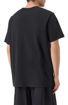 Мужская хлопковая футболка BALMAIN черного цвета, арт. EH1EG010/BB73 | Фото 4 (Длина (для топов): Стандартные; Драгоценные камни: Проставлено; Рукава: Короткие; Материал сплава: Проставлено; Стили: Кэжуэл; Принт: С принтом; Материал внешний: Хлопок; Мужское Кросс-КТ: Футболка-одежда; Кросс-КТ: Джерси)