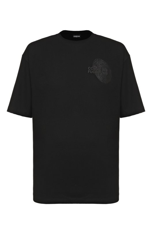 Хлопковая футболка Comme des Fuckdown CFABM01797 Чёрный CFABM01797