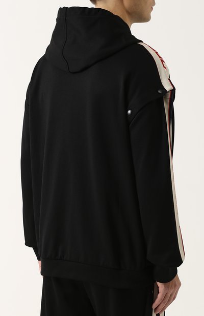 Хлопковая толстовка на молнии с капюшоном GUCCI, арт. 475357/X5U11, фото 4