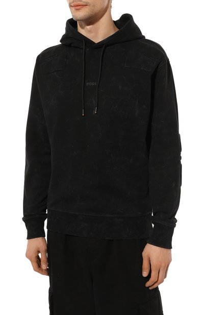 Хлопковое худи BOSS ORANGE, арт. 50493982, фото 3