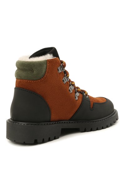 Кожаные ботинки с мехом IL GUFO, арт. G471/VEL0UR/27-30, фото 3