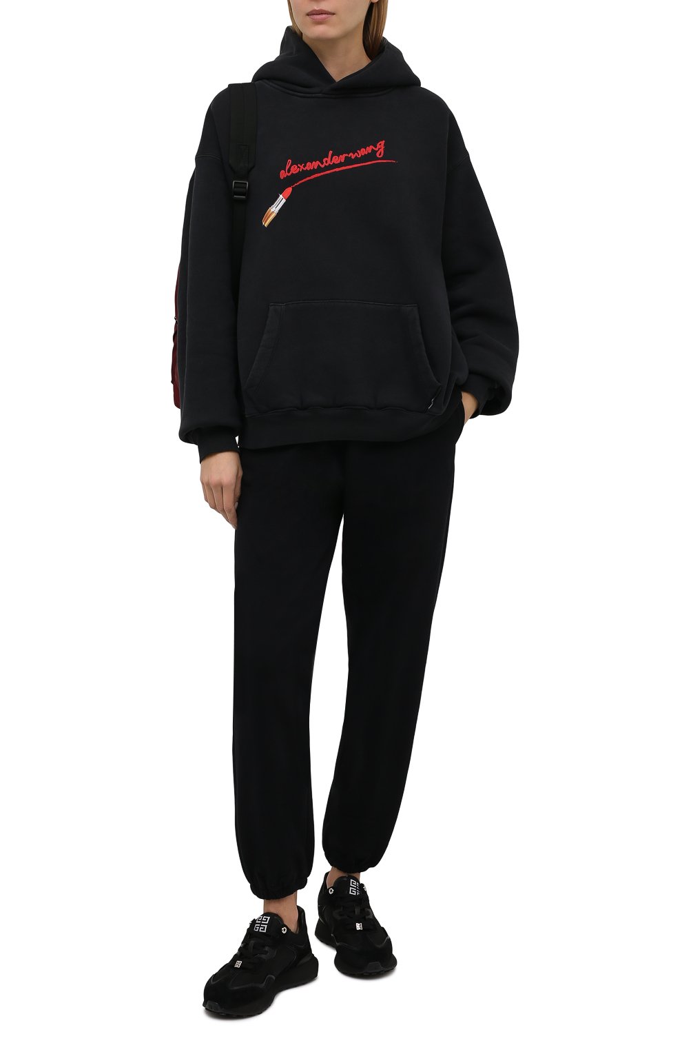 Хлопковое худи ALEXANDER WANG, арт. UCC4211466, фото 2