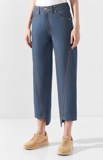 Укороченные джинсы LANVIN синего цвета по цене 66000 руб., арт. RW-TR503D-DZ01-H19, фото 3 Укороченные джинсы LANVIN, арт. RW-TR503D-DZ01-H19, фото 3