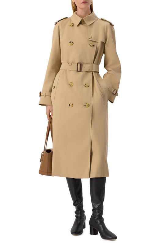 Хлопковый тренч Burberry 8079420 Бежевый  8079420 Фото 2