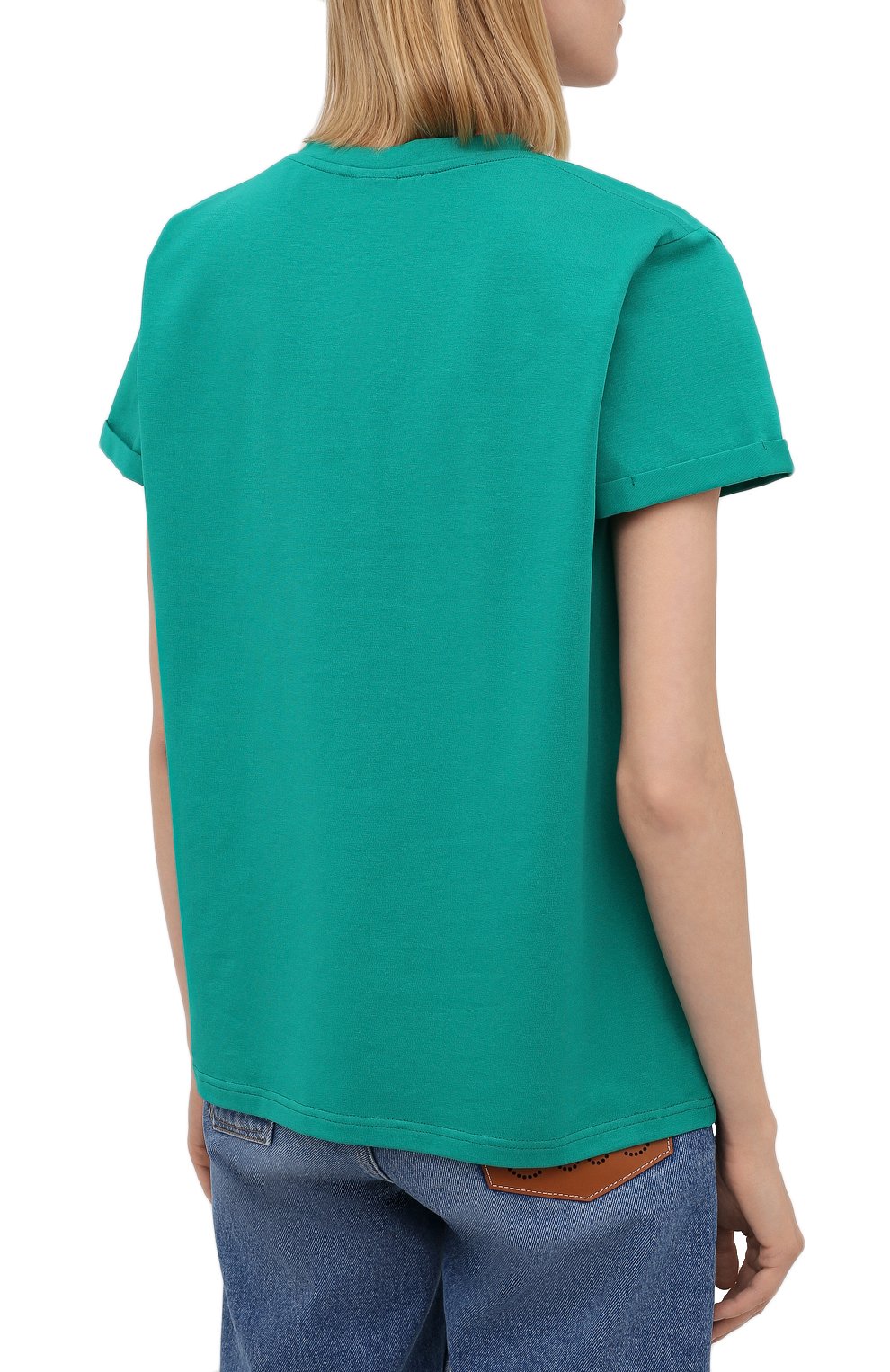 Хлопковая футболка SEVEN LAB, арт. T21-nEW YORK GO emerald, фото 4