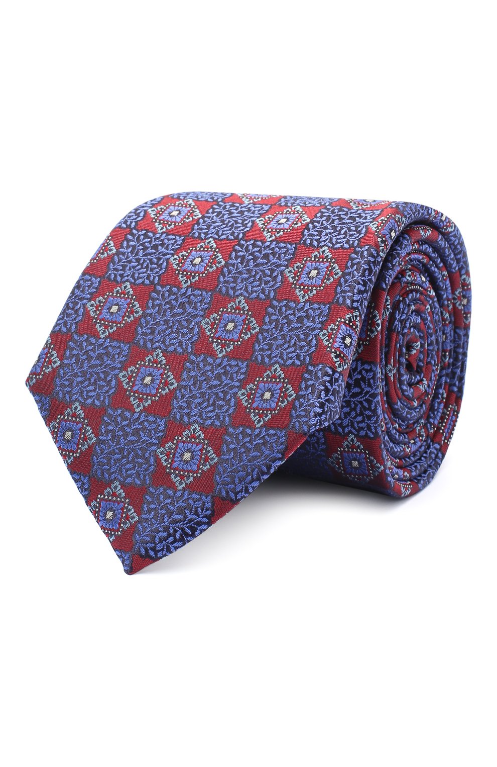 Шелковый галстук CANALI синего цвета по цене 14650 руб., арт. 18/HJ02866, фото 1 Шелковый галстук CANALI, арт. 18/HJ02866, фото 1