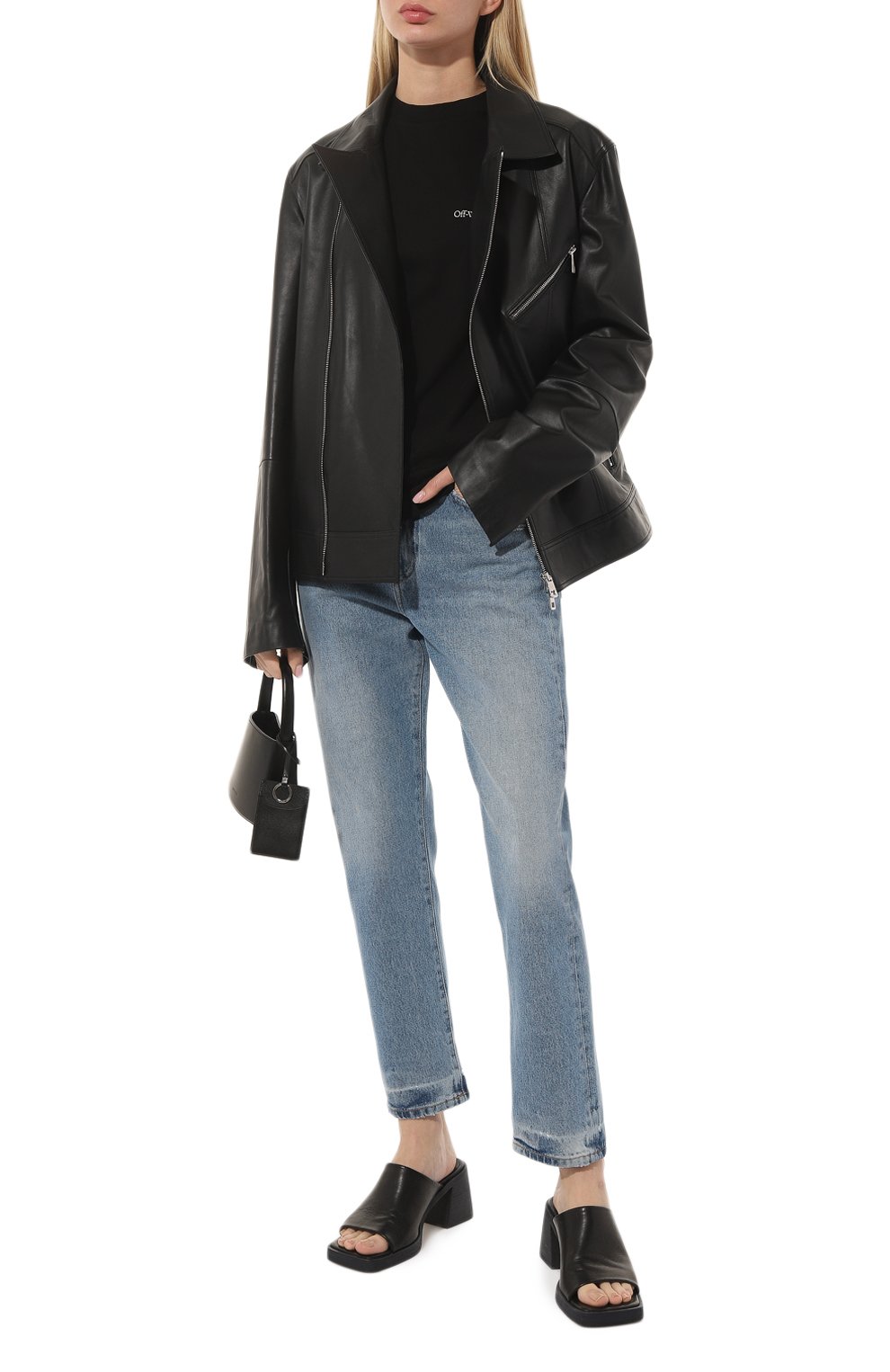 Джинсы OFF-WHITE синего цвета по цене 59550 руб., арт. OWYA032C99DEN0054501, фото 2 Джинсы OFF-WHITE, арт. OWYA032C99DEN0054501, фото 2