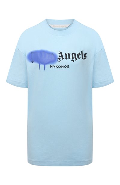 Хлопковая футболка PALM ANGELS, арт. PWAA039S21JER0084036, фото 1