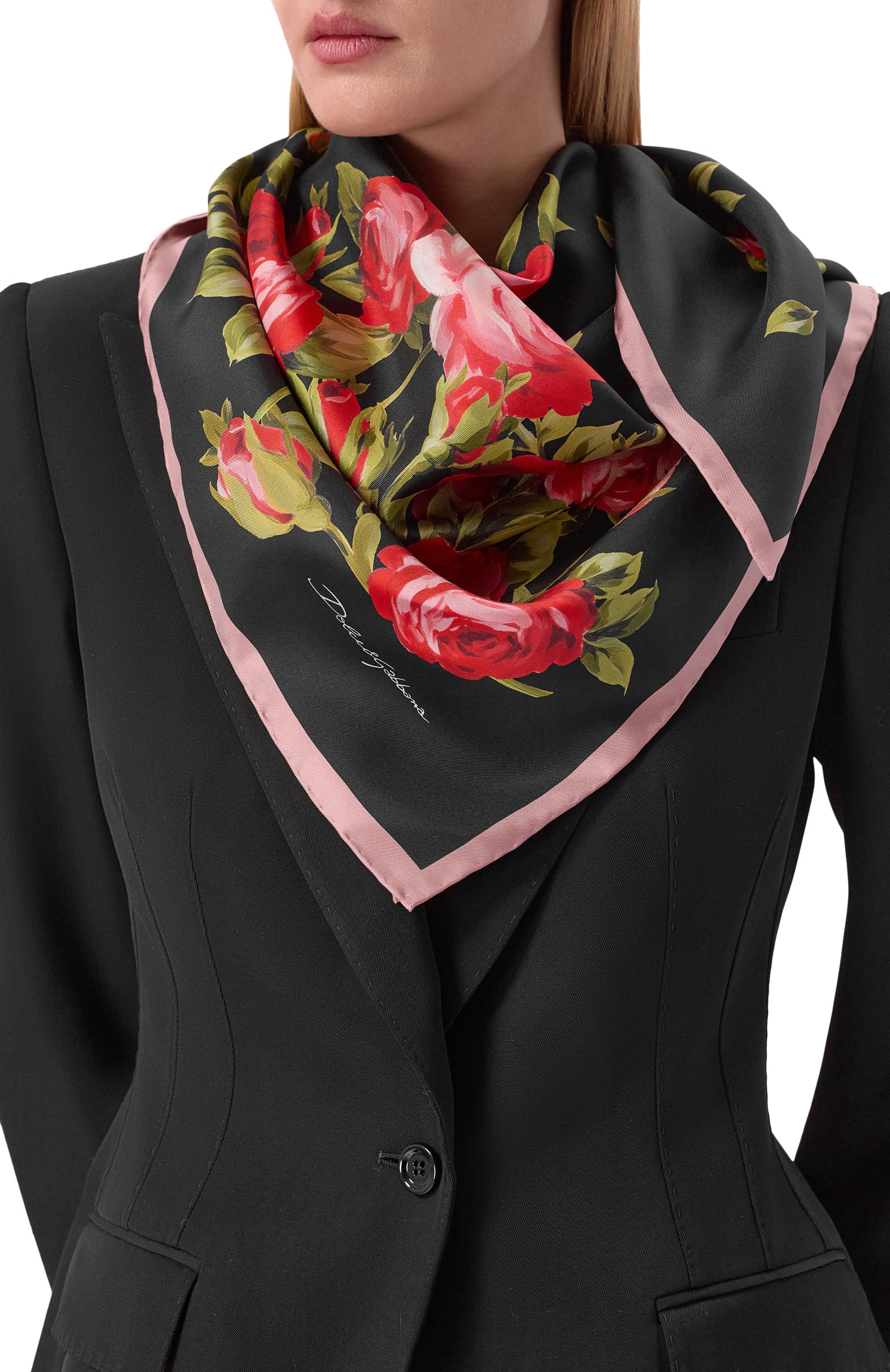 Шелковый платок DOLCE & GABBANA, арт. FN090R/GDDPL, фото 2