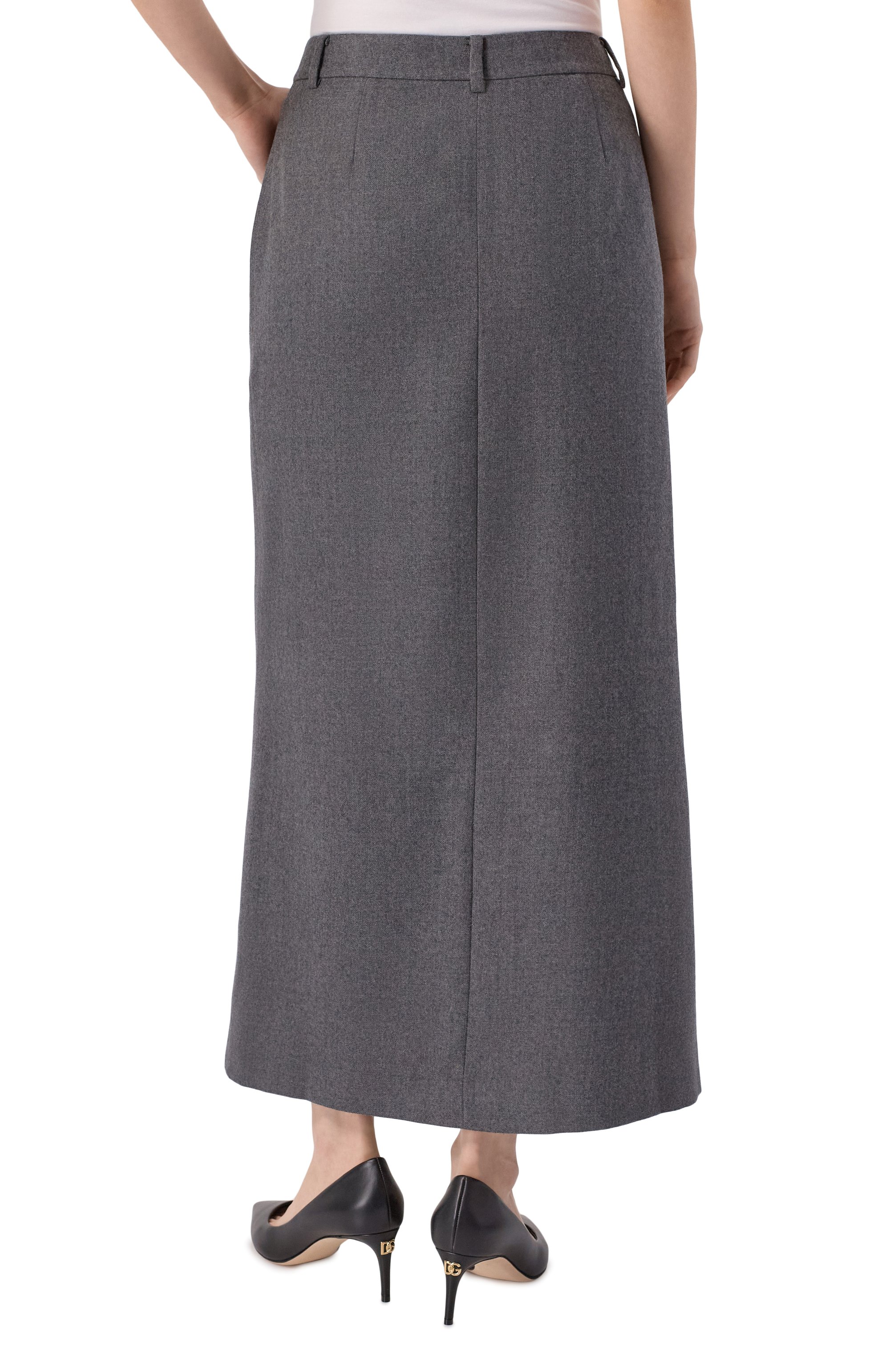 Шерстяная юбка LE17SEPTEMBRE, арт. LS2579SK002EGR, фото 4