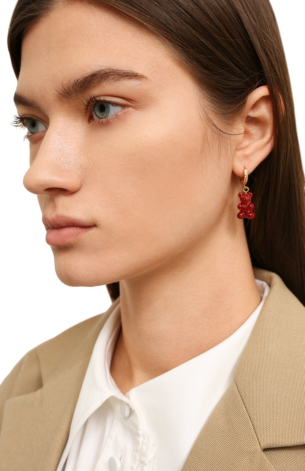 Моносерьга CRYSTAL HAZE, арт. N0STALGIA BEAR H00P, фото 2