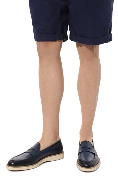 Кожаные пенни-лоферы detroit SANTONI, арт. MGDG18714TIFSSK7U46, фото 3