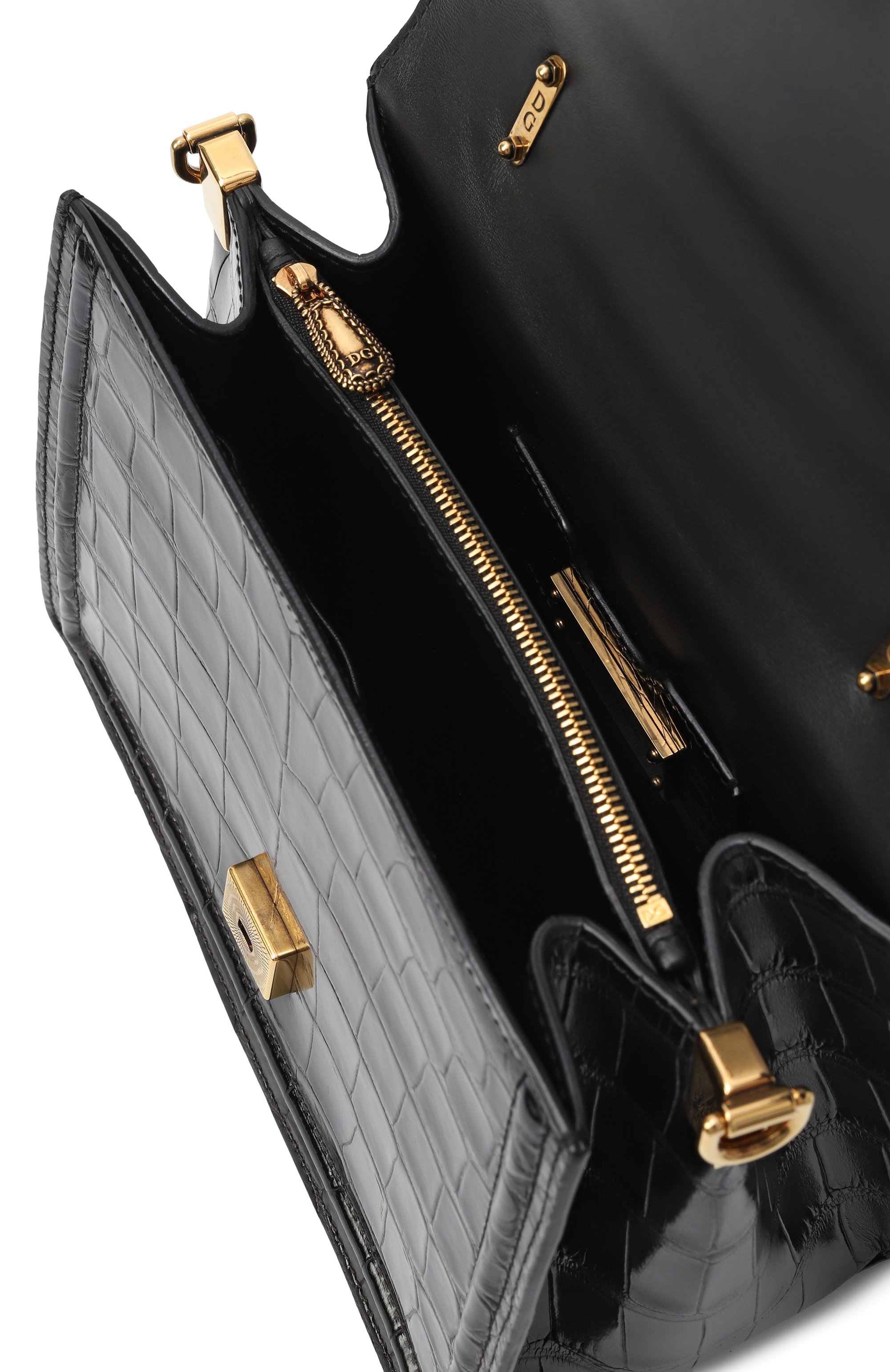 Сумка devotion small из кожи аллигатора DOLCE & GABBANA, арт. BB6727/A2R08/AMIS, фото 5