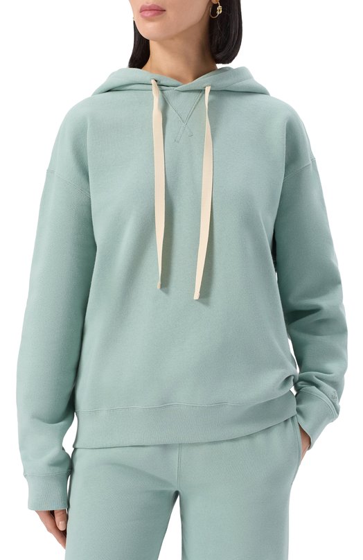 Хлопковое худи Jil Sander J40GU0121/J20039 Голубой  J40GU0121/J20039 Фото 3