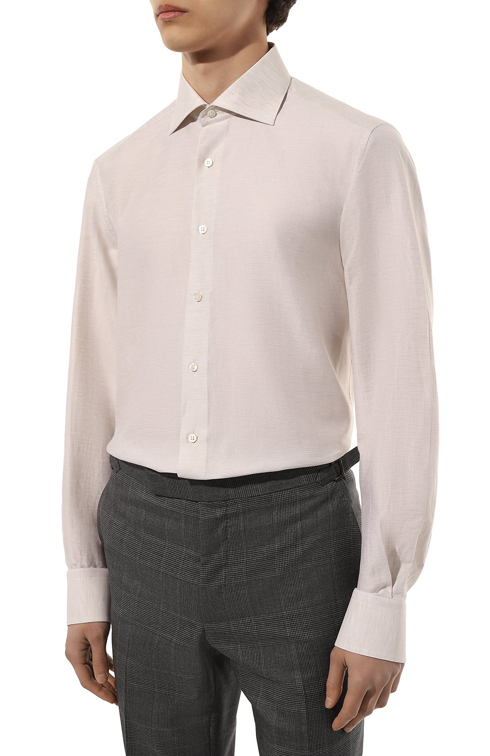 Сорочка из хлопка и шелка STEFANO RICCI, арт. MC000540/R2150, фото 4