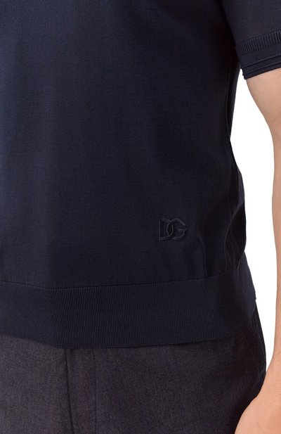 Шелковое поло DOLCE & GABBANA, арт. GXZ02Z/JBSLV, фото 5